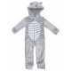 SURPYJAMA A CAPUCHE RAYE 2/8 ANS Sucre Orge