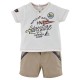 T SHIRT ET SHORT TOILE BEBE GARCON Sucre Orge