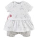 ENSEMBLE ROBE ET BLOOMER BEBE FILLE sucre d'orge